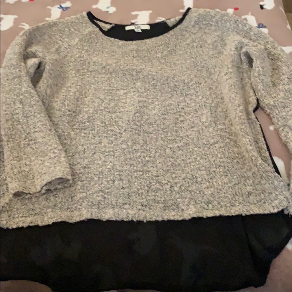 Ua High low sweater silky back L